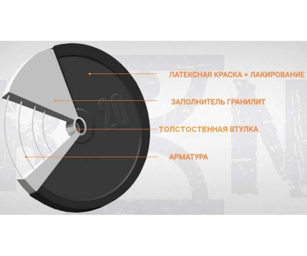 Диск гранилитный Ø31 мм 20 кг RN-Sport