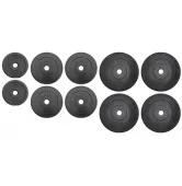Набор дисков композитных Ø31 мм 32 кг (4x5 кг, 4х2,5 кг, 2x1,25 кг) RN-Sport