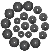 Набор дисков композитных Ø31 мм 65 кг (4х1,25 кг, 8х2,5 кг, 8x5 кг) RN-Sport