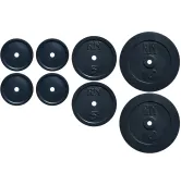 Набор дисков 40 кг (4x2,5 кг, 2x5 кг, 2x10 кг) на гриф Ø25, 30, 50 мм RN-Sport