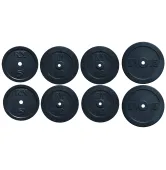 Набор дисков 80 кг (2x5 кг, 4x10 кг, 2x15 кг) на гриф Ø25, 30, 50 мм RN-Sport