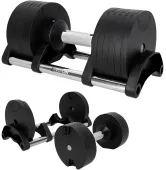 Гантели регулируемые 4-24 кг, шаг 4 кг, 2 шт Fit-On Select