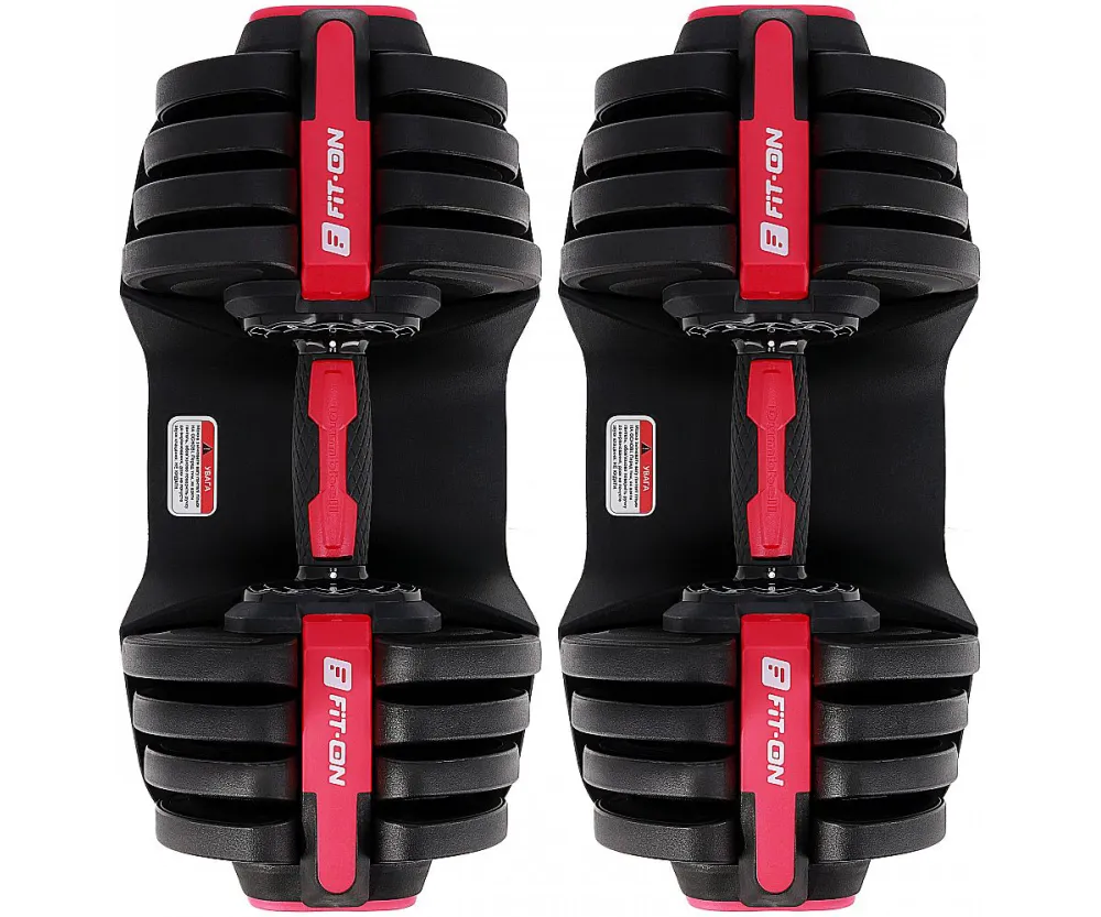 Гантели наборные касетные Fit-On Flex 1-18 кг, 2 шт