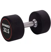 Гантель профессиональная 32,5 кг Hammer Compact PU