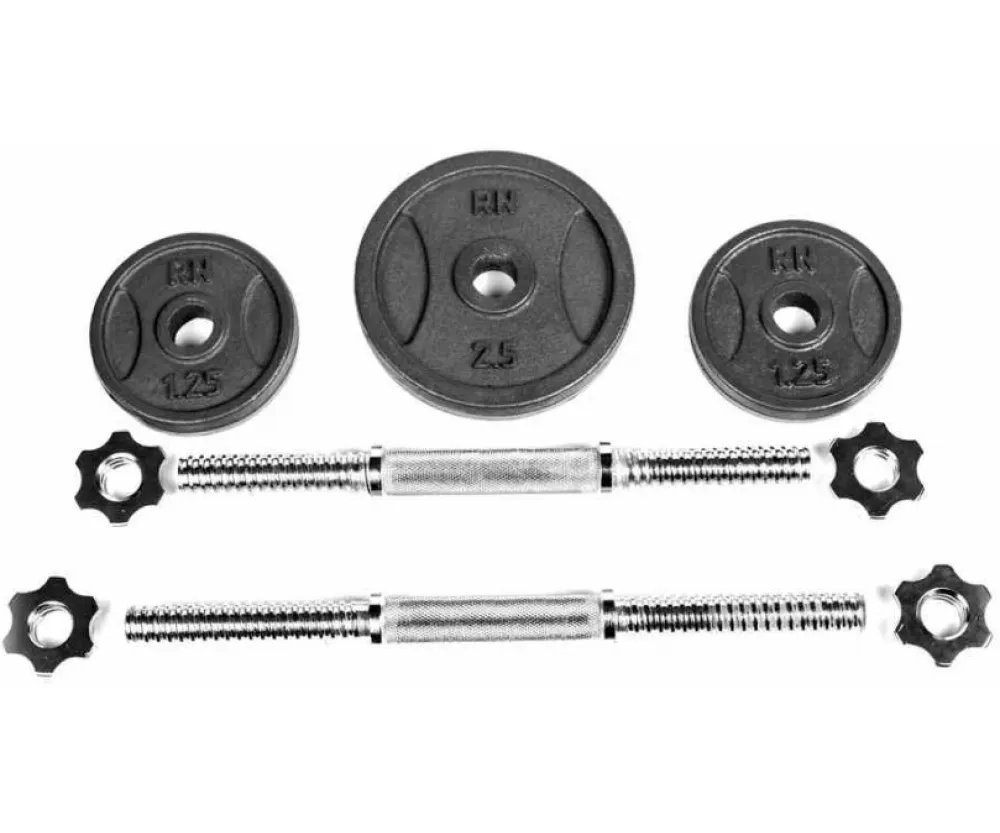 Гантели металлические наборные 2 х 8,5 кг RN-Sport