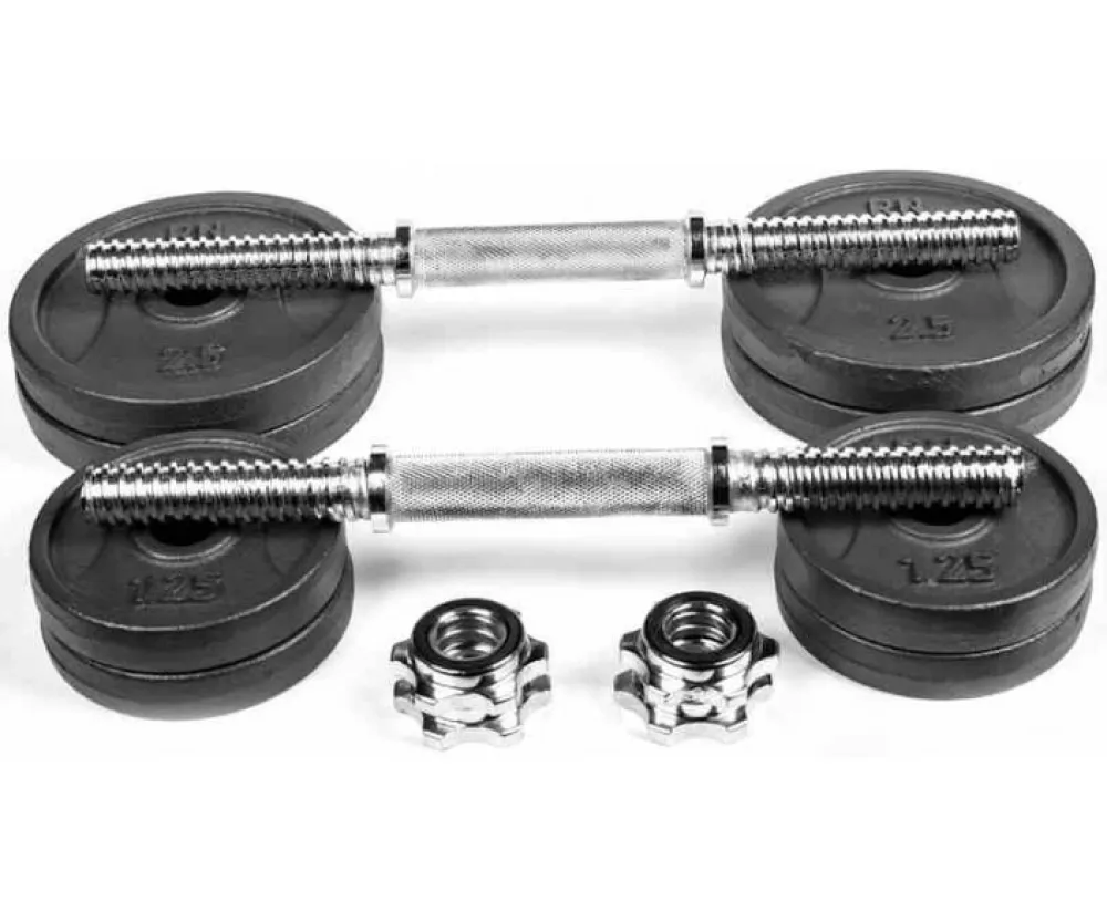 Гантели металлические наборные 2 х 8,5 кг RN-Sport