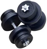 Гантели композитные 2х11 кг RN-Sport с хром грифом