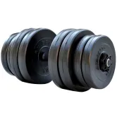 Гантель композитная 31 кг RN-Sport StrongMan + расширитель грифа