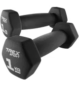 Гантелі для фітнесу неопренові 2 x 1 кг Trex Sport TX-010VD