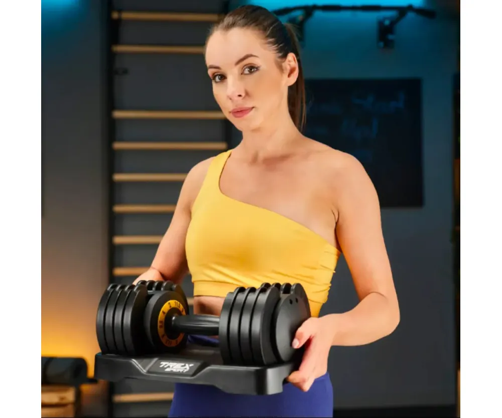 Гантель разборная касетная регулируемая 2-11,5 кг, шаг 2 кг, Trex Sport TX-012AB