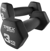 Гантели для фитнеса неопреновые 2 x 3 кг Trex Sport TX-030VD