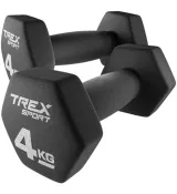 Гантелі для фітнесу неопренові 2 x 4 кг Trex Sport TX-040VD