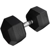Гантель шестигранная прорезиненная 20 кг Trex Sport TX-200RD