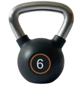 Гиря чугунная обрезиненная 6 кг Generation Fitness FF51F3-6kg