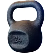 Гиря чугунная 24 кг цвет черный RN-Sport
