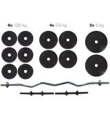 Наборная штанга и гантели WCG 36 кг