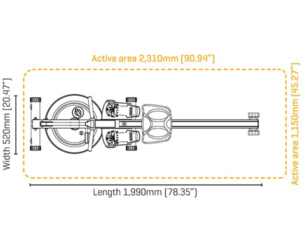 Гребной тренажер Fluid Rower Pacific