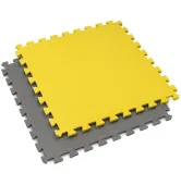  Мат-пазл Hop-Sport EVA HS-A010PM 120 х 120 x 1 см 4 части желто-серый