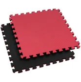 Мат-пазл Hop-Sport EVA HS-A020PM 121 х 121 x 2 см 4 части красно-черный