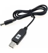 Кабель питания USB - DC 5.5 x 2.1 мм с преобразователем 5V-9V