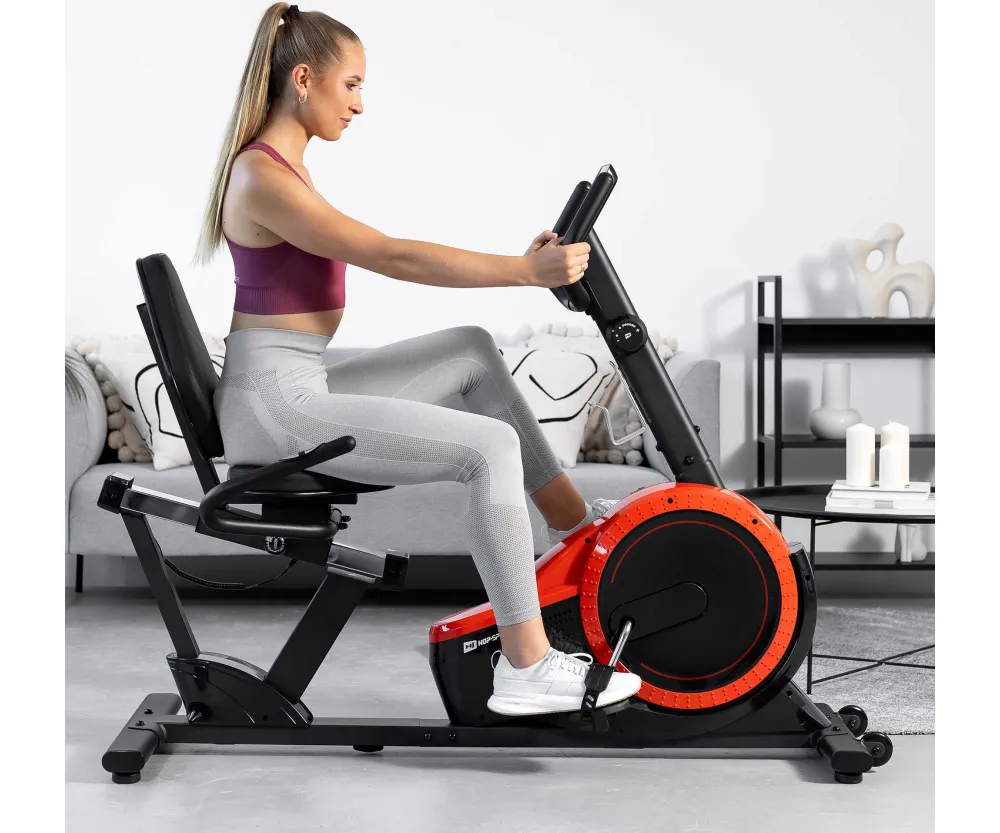 Велотренажер Hop-Sport HS-060L Pulse (bl-rd) 2020