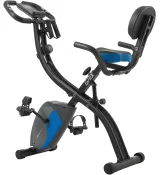 Велотренажер Hop-Sport HS-3010X Grix з еспандерами (bl-blue)
