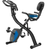Велотренажер Hop-Sport HS-3010X Grix з еспандерами (bl-blue)