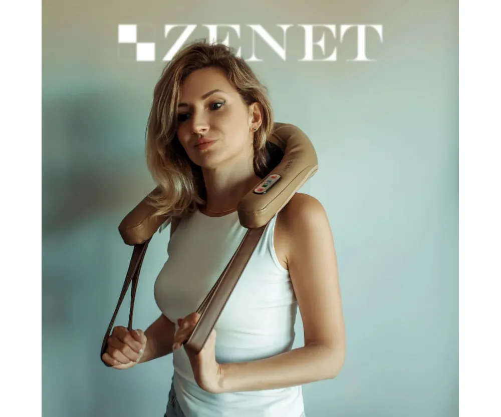Роликовый массажер для шеи и плеч Zenet Zet-759