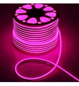 Световой шнур Lumion 8x16 мм, 92 LED/м.п Super SMD Neon Flex розовый 1013-NN