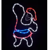 Гирлянда внешняя Delux Motif Santa Claus 55 х 31 см б/к/с IP44 EN 90017989