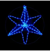 Гирлянда внешняя Delux Motif Star Z 6 кон. 60x60 см 13 flash синий IP44 EN 90019524