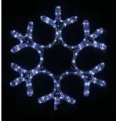Мотив Снежинка Lumion 40х40 см 12LED белый с мерцанием 10704-NN
