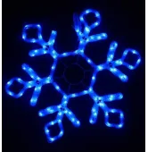 Мотив Снежинка Lumion 40х40 см 12LED синий с мерцанием 10705-NN