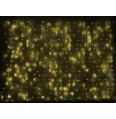 Гирлянда внешняя Delux Curtain 2x7m 1520LED желтый/черный IP44 EN 90009034