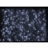 Гирлянда внешняя Delux Curtain 2x3m 912LED белый/черный IP44 EN 90009058