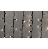 Гирлянда внешняя Delux Icicle 108 LED 2x1m flash теплый белый/черный IP44 EN 90012947