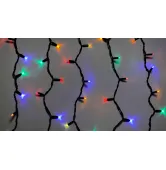 Гирлянда внешняя Delux Icicle 108 LED 2x1m flash мульти/черный IP44 EN 90012950