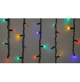 Гирлянда внешняя Delux Icicle 75 LED 2x0,7m flash мульти/черный IP44 EN 90012955