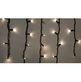 Гирлянда внешняя Delux Icicle 75 LED 2x0,7m flash теплый белый/черный IP44 EN 90012960