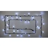 Гирлянда внешняя Delux String 100 LED 10m (2x5m) flash белый/черный IP44 EN 90012966