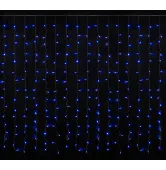 Гирлянда внутренняя Delux Curtain С 240LED 2х2 м синий/прозрачный IP20 90017993