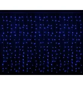Гирлянда внутренняя Delux Curtain С 320LED 3х3 м синий/прозрачный IP20 90017999