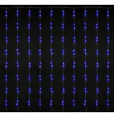 Гирлянда внутренняя Delux Waterfall С 320LED 3х3 м синий/прозрачный IP20 90018008