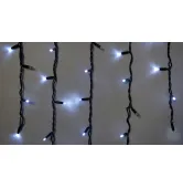 Гірлянда зовнішня Delux Icicle 75 LED 2x0.7m 18 flash білий/чорний бахрома IP44 EN 90020890