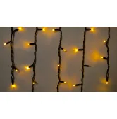 Гирлянда внешняя Delux Icicle 75 LED 2x0.7m 18 flash желтый/черный бахрома IP44 EN 90020891