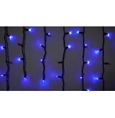 Гирлянда внешняя Delux Icicle 75 LED 2x0.7m 18 flash синий/черный бахрома IP44 EN 90020892