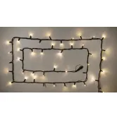 Гирлянда внешняя Delux String 100 LED 10 м (2х5 м) 20 flash теплый белый/черный IP44 EN 90020903