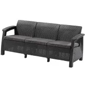 Диван для сада Keter Corfu Love Seat Max Графит