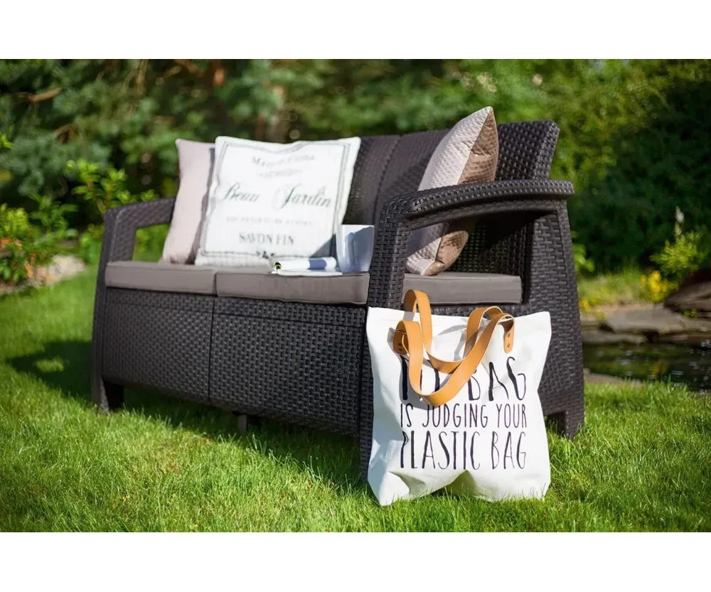 Диван для сада Keter Corfu Love Seat Max Коричневый