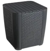 Садовый ящик для хранения Keter Luzon Flat Wicker 223932 Графит